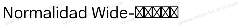 Normalidad Wide字体转换